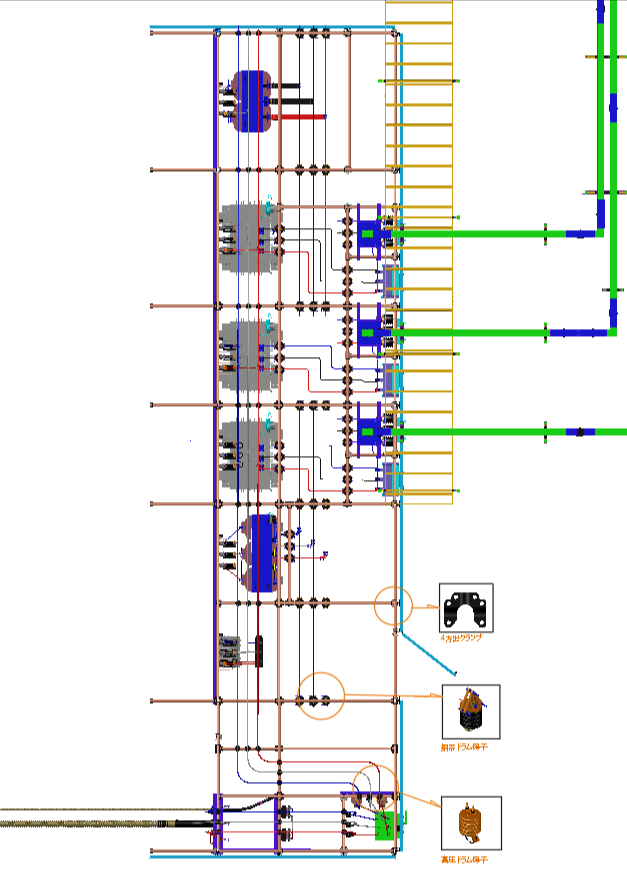 受変電平面図